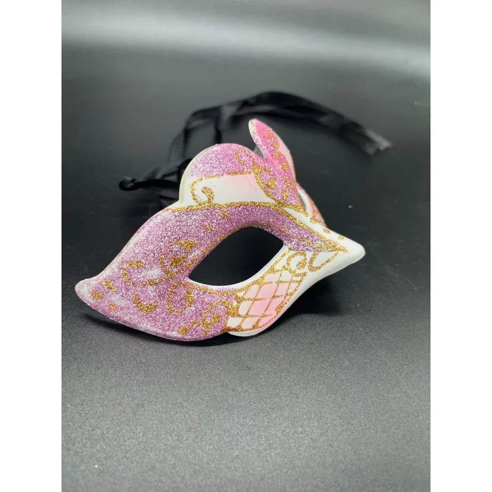 Pink Glitter Kid’s Masquerade Ball Mask